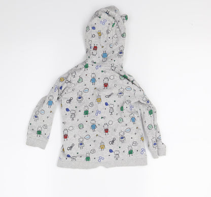 George Baby Grey   Pullover Jumper Size 12-18 Months  - SpaceMan Hoodie