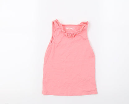 Nutmeg Girls Red   Basic Tank Size 3 Years