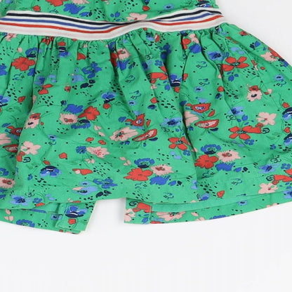 NEXT Girls Green Floral  A-Line  Size 0-3 Months
