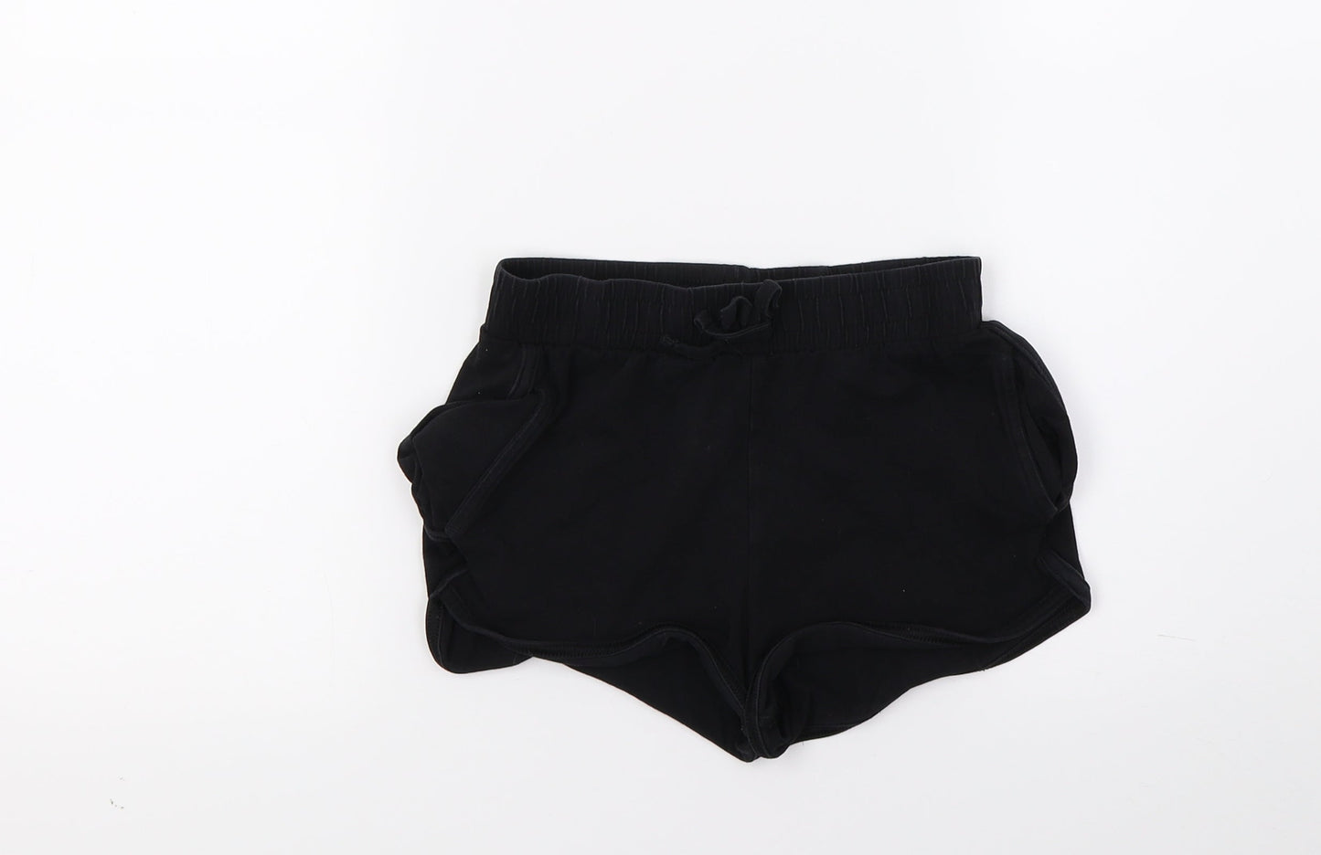 TU Girls Black  Jersey Cut-Off Shorts Size 9 Years