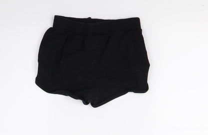 TU Girls Black  Jersey Cut-Off Shorts Size 9 Years
