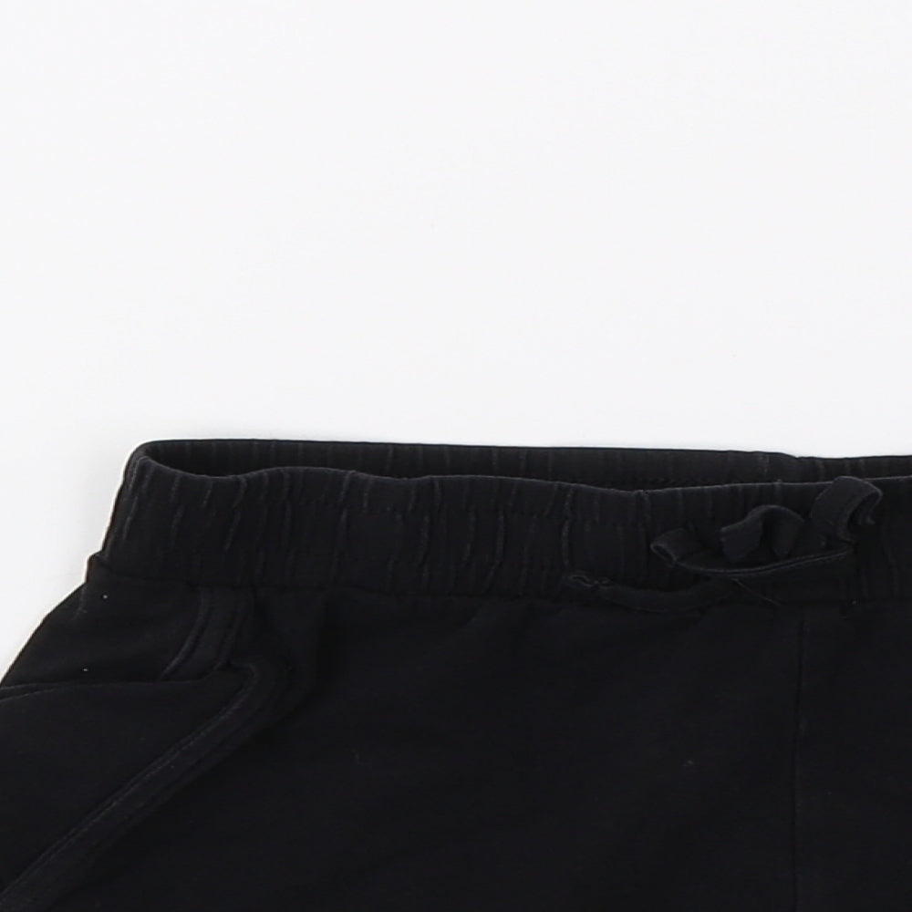 TU Girls Black  Jersey Cut-Off Shorts Size 9 Years