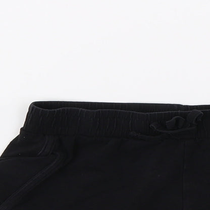TU Girls Black  Jersey Cut-Off Shorts Size 9 Years