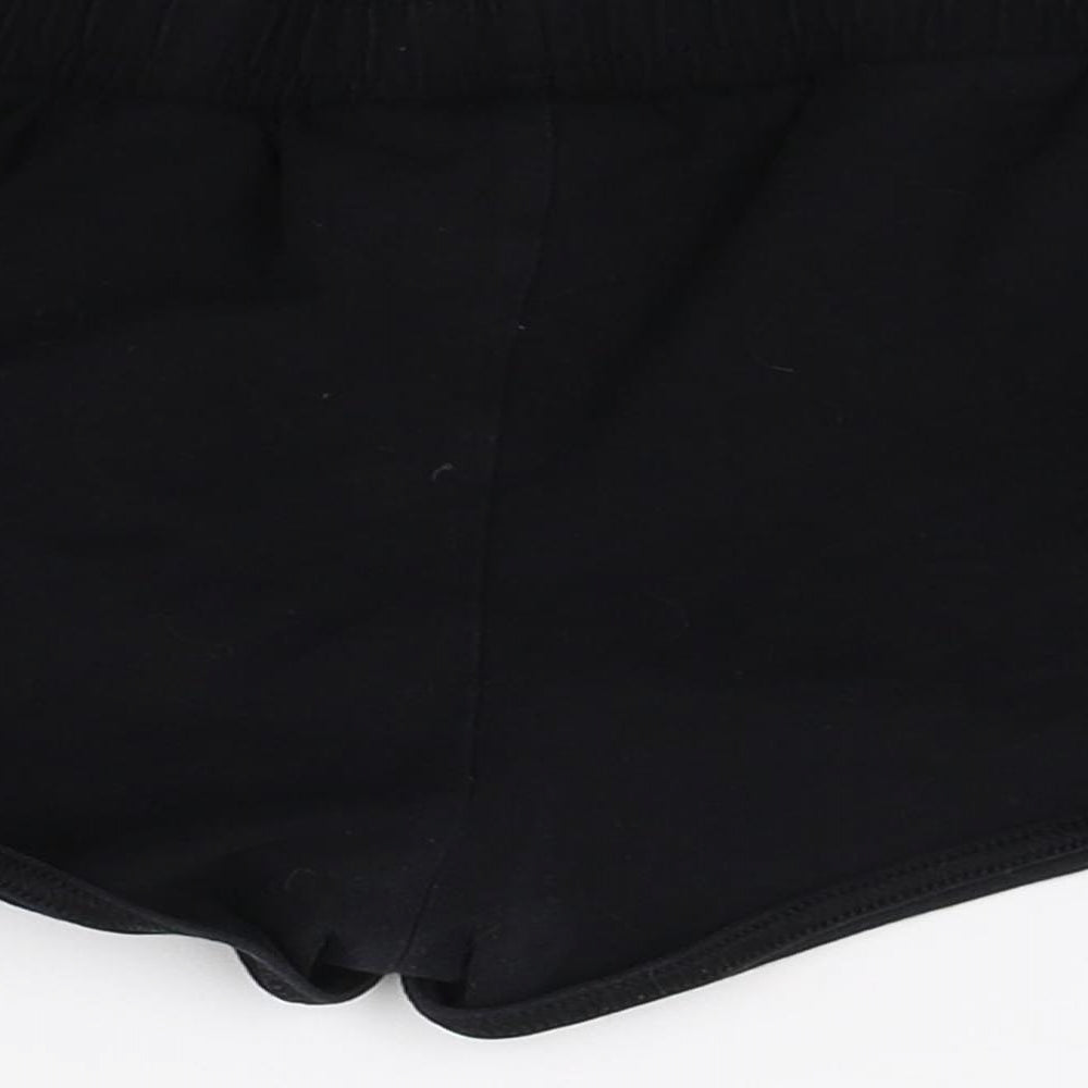 TU Girls Black  Jersey Cut-Off Shorts Size 9 Years