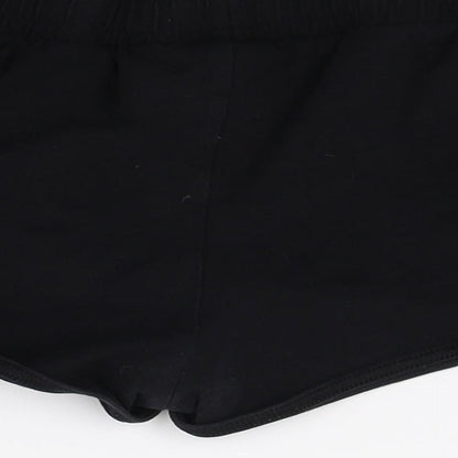 TU Girls Black  Jersey Cut-Off Shorts Size 9 Years
