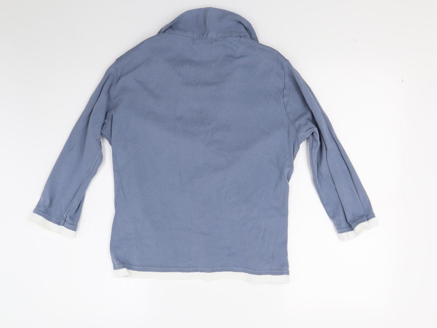 Cherokee Womens Blue   Henley Sweatshirt Size 16
