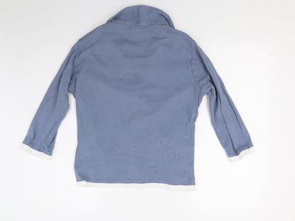 Cherokee Womens Blue   Henley Sweatshirt Size 16