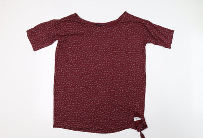 NEXT Womens Red Floral  T-Shirt Dress  Size 16