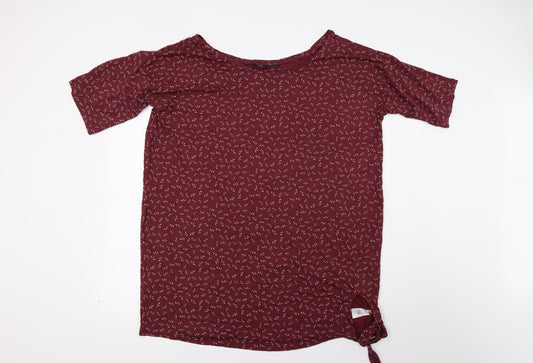 NEXT Womens Red Floral  T-Shirt Dress  Size 16