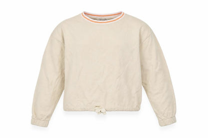 H&M Girls Beige   Pullover Sweatshirt Size 11-12 Years  - Croped