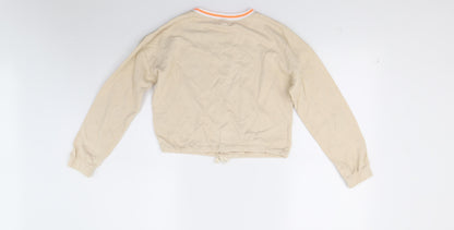 H&M Girls Beige   Pullover Sweatshirt Size 11-12 Years  - Croped