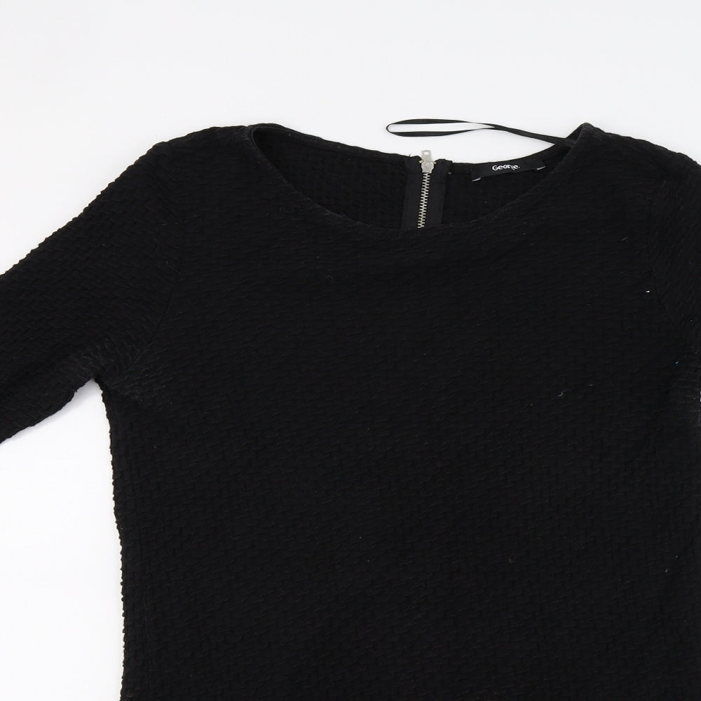 George Womens Black   A-Line  Size 12