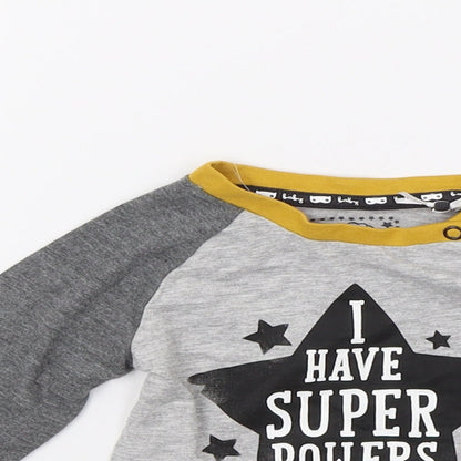TU Baby Grey   Pullover Jumper Size 6-9 Months  - I have super powers
