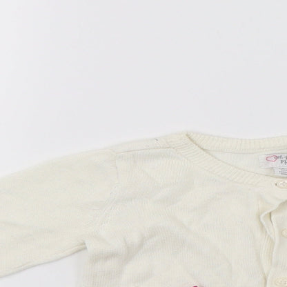 1989 Place Girls White   Cardigan Jumper Size 2 Years