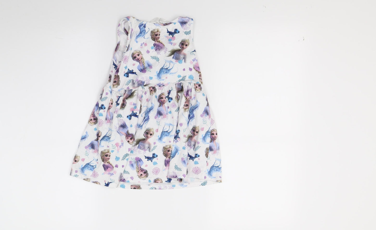 H&M Girls White  Jersey A-Line  Size 3-4 Years  - Princess