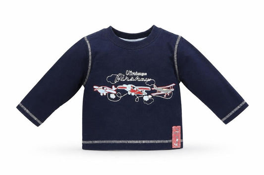 Morrys Mouse Boys Blue   Pullover Jumper Size 3-6 Months  - Aeroplanes