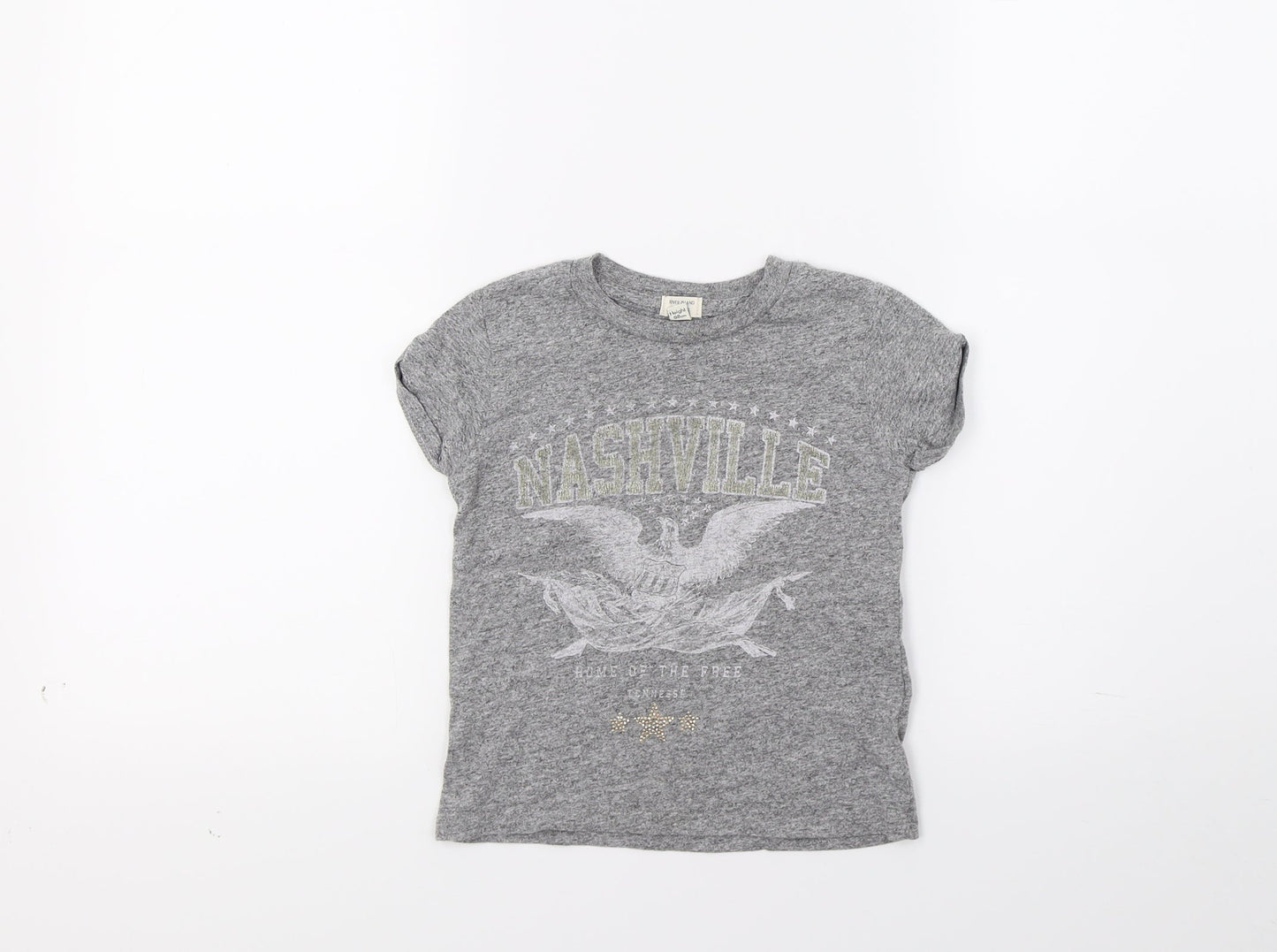 River Island Girls Grey   Basic T-Shirt Size 2-3 Years  - Nashville