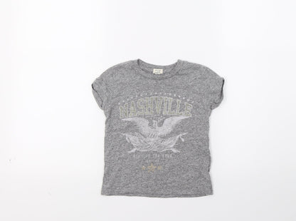River Island Girls Grey   Basic T-Shirt Size 2-3 Years  - Nashville