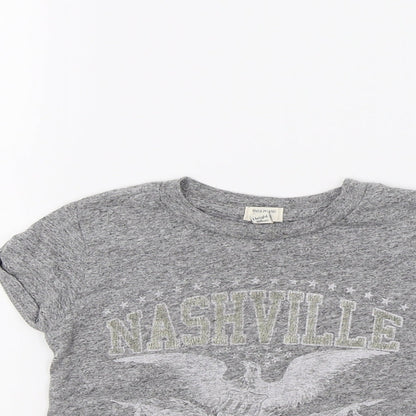 River Island Girls Grey   Basic T-Shirt Size 2-3 Years  - Nashville
