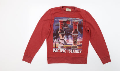 Mens UK Size S Burton Red Pullover Sweatshirt