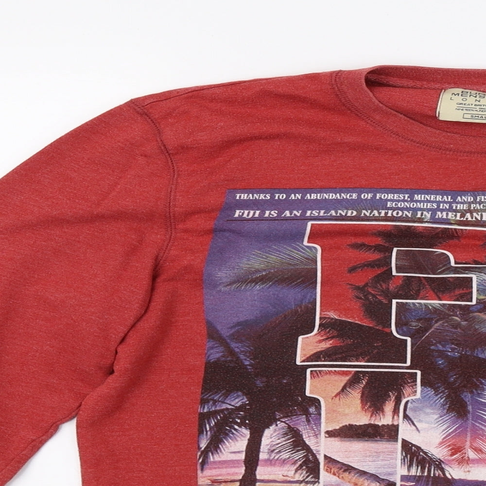 Mens UK Size S Burton Red Pullover Sweatshirt