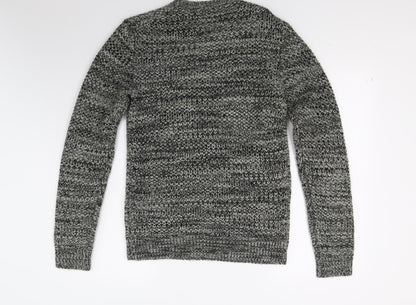 Label Lab Mens Red  Knit Pullover Jumper Size S