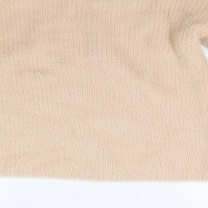 Peacocks Womens Beige  Knit Pullover Jumper Size S