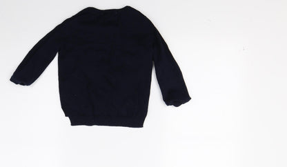 H&M Boys Blue  Knit Pullover Jumper Size 2 Years