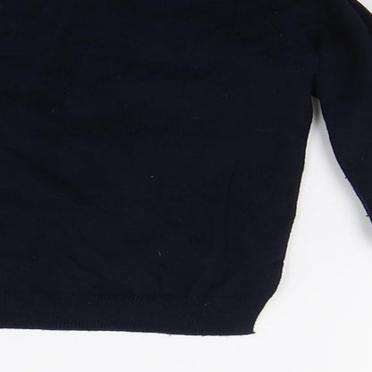 H&M Boys Blue  Knit Pullover Jumper Size 2 Years
