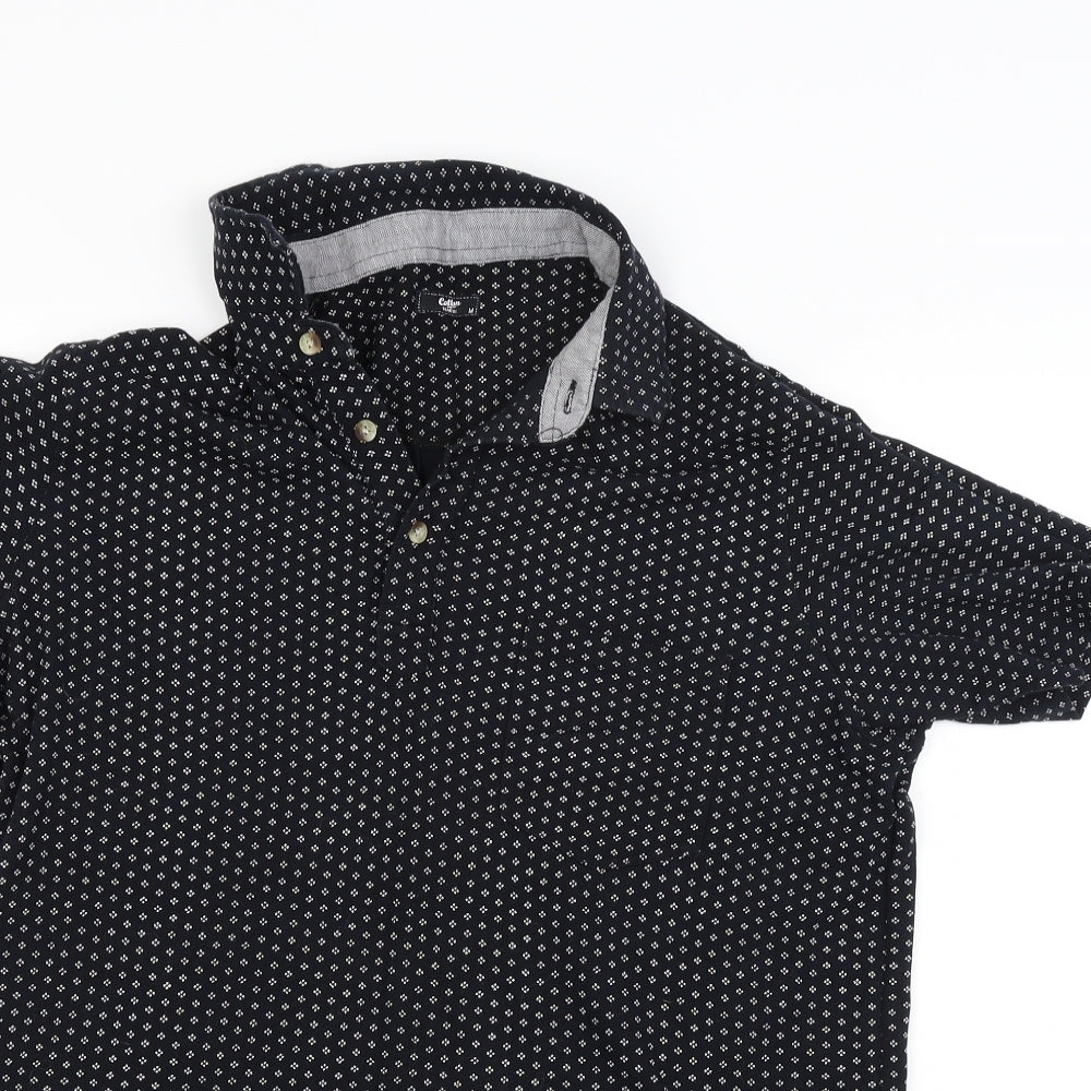 Cotton Traders Womens Beige Polka Dot  Basic Blouse Size M