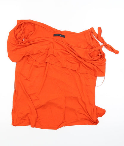 George Womens Orange   Basic Blouse Size 12