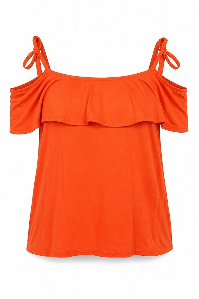 Womens UK Size 12 George Orange Basic Blouse