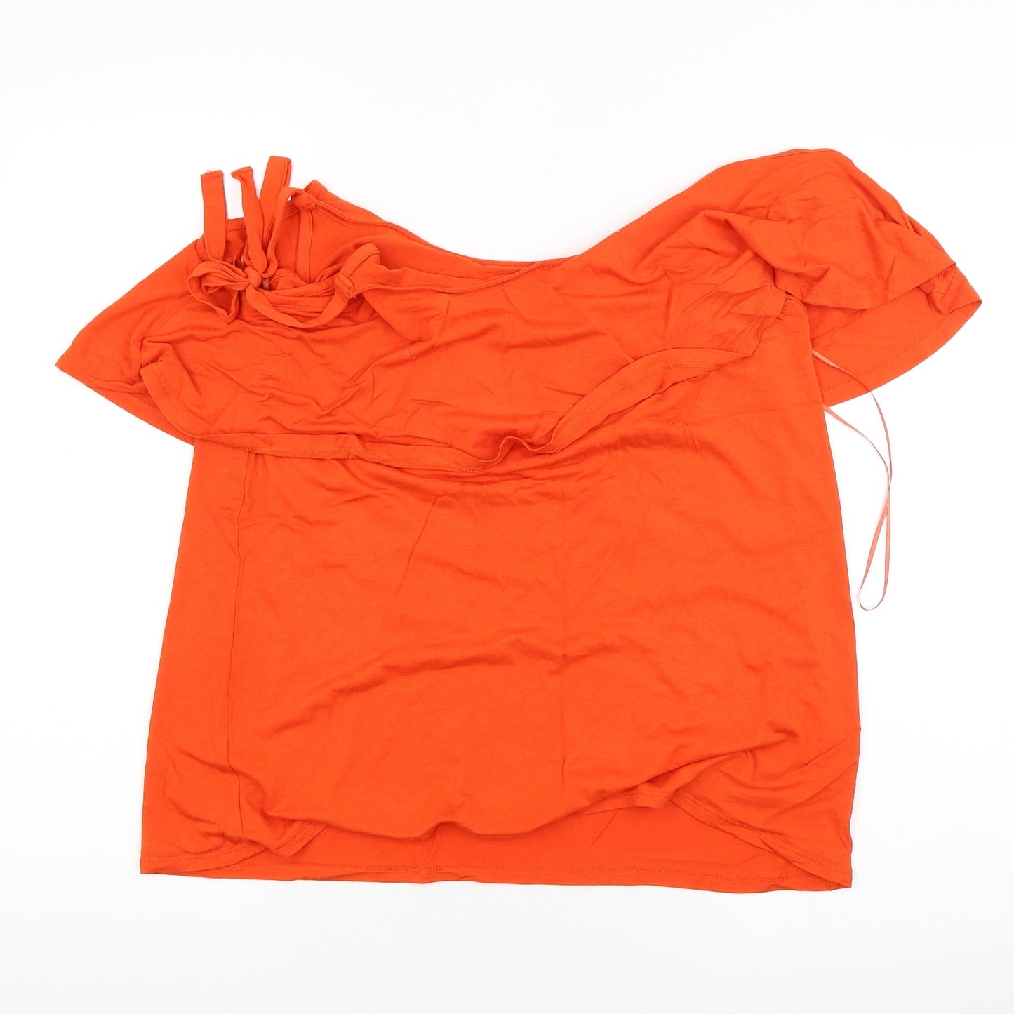 George Womens Orange   Basic Blouse Size 12