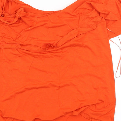 George Womens Orange   Basic Blouse Size 12