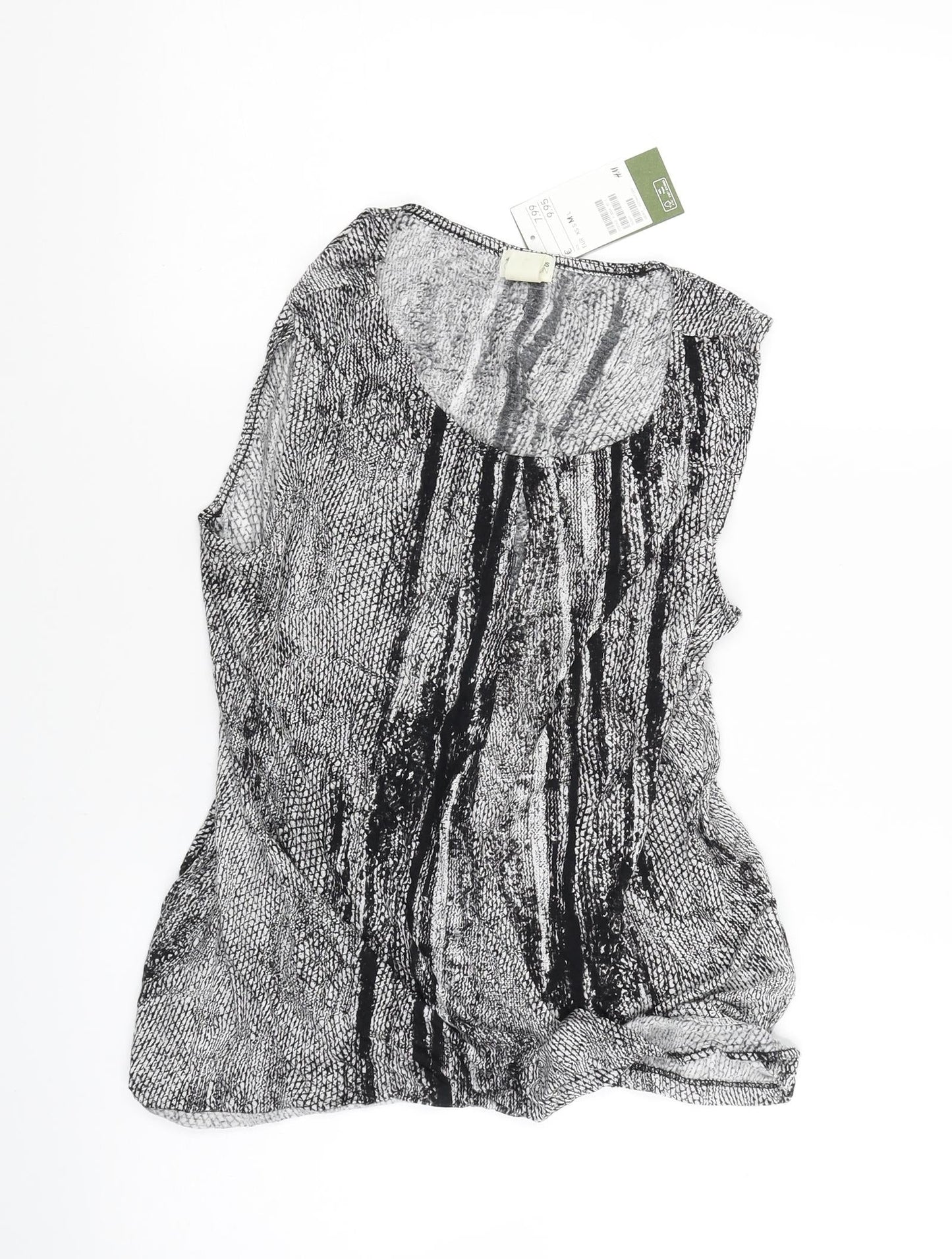 Womens UK Size M H&M Black Basic Tank