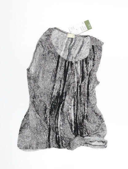 Womens UK Size M H&M Black Basic Tank