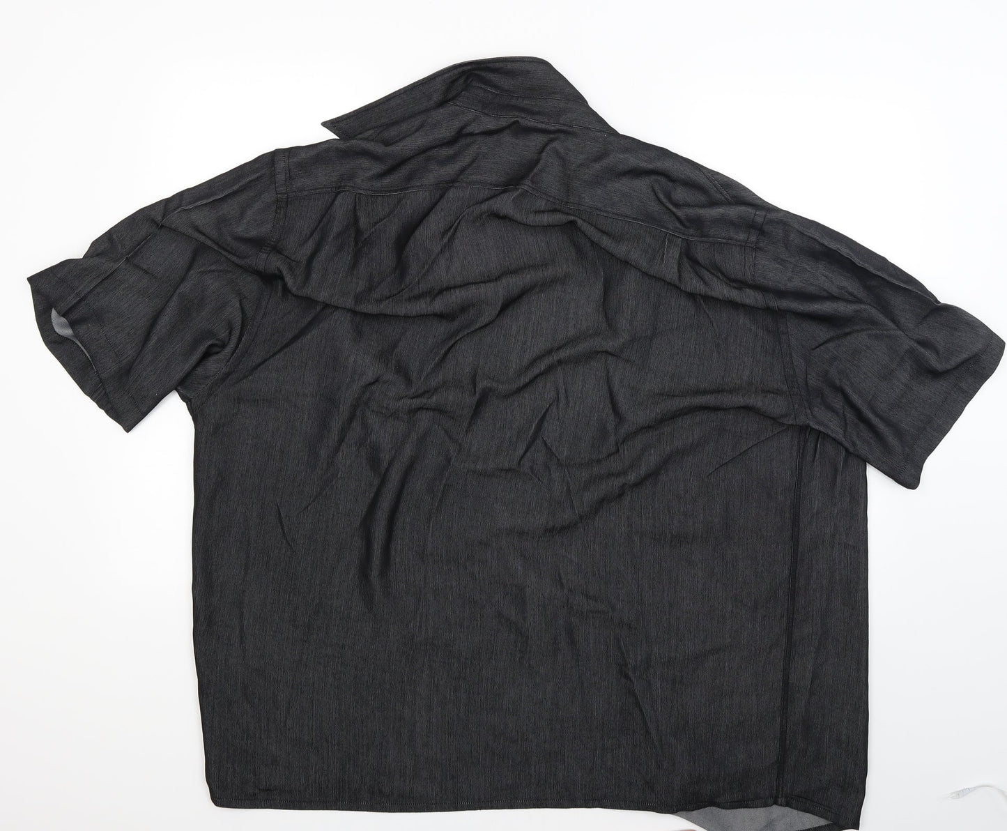 George Mens Black    Button-Up Size XL