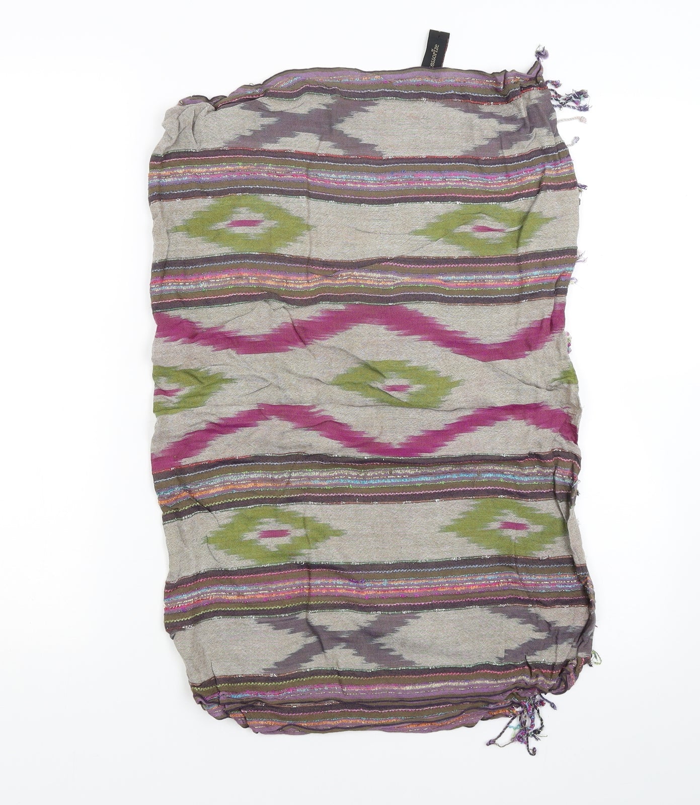 Accessorize Womens Multicoloured Argyle/Diamond   Shawl/Wrap