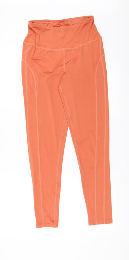 South Beach Womens Orange   Pedal Pusher Leggings Size 10 L26 in
