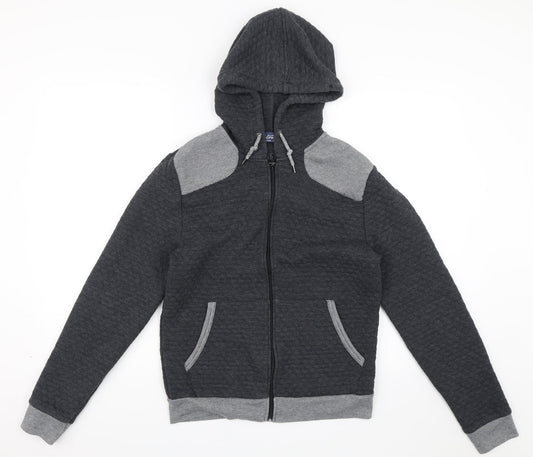 Topman Mens Grey   Full Zip Hoodie Size S