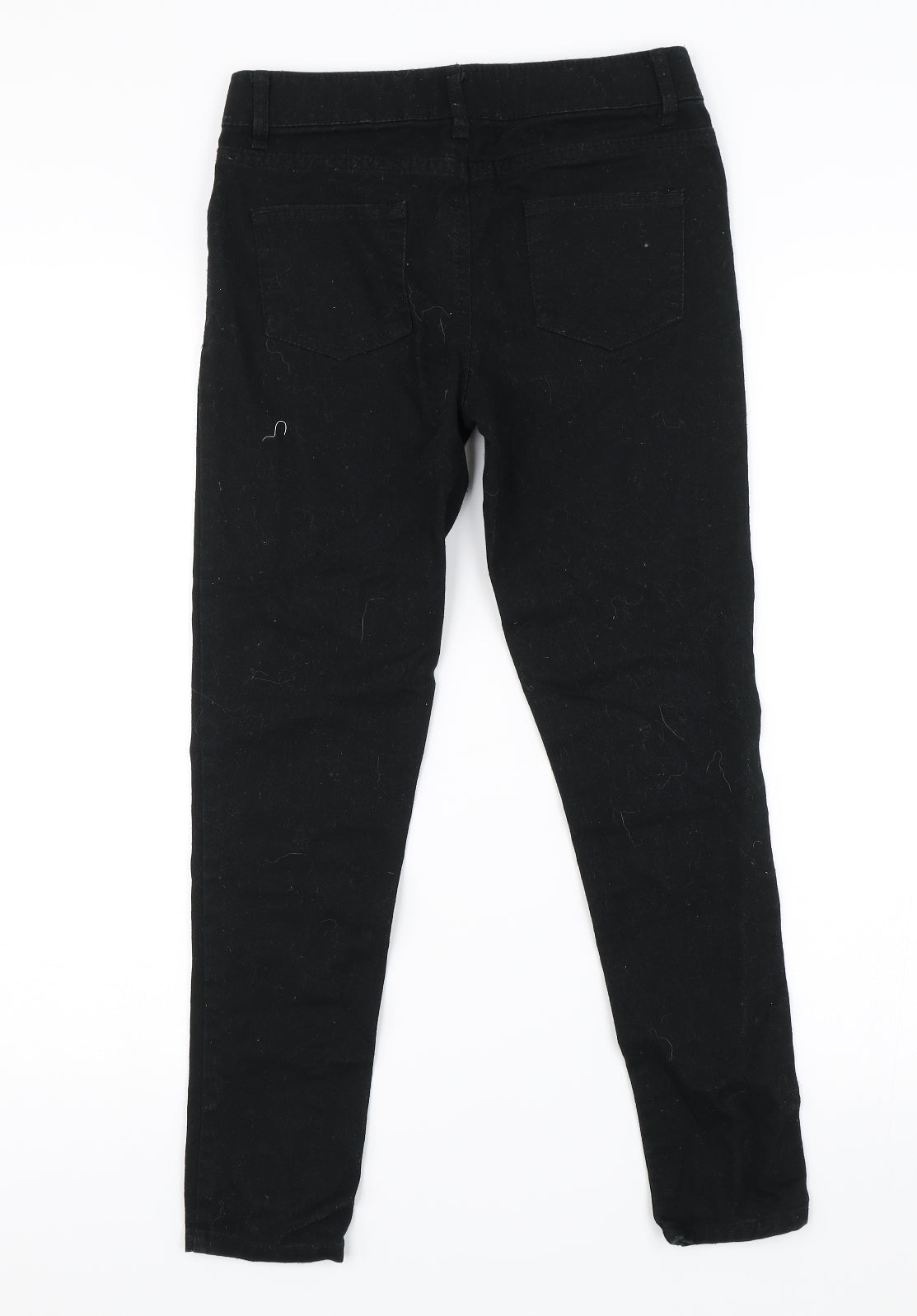Denim & Co. Girls Black  Denim Straight Jeans Size 10-11 Years