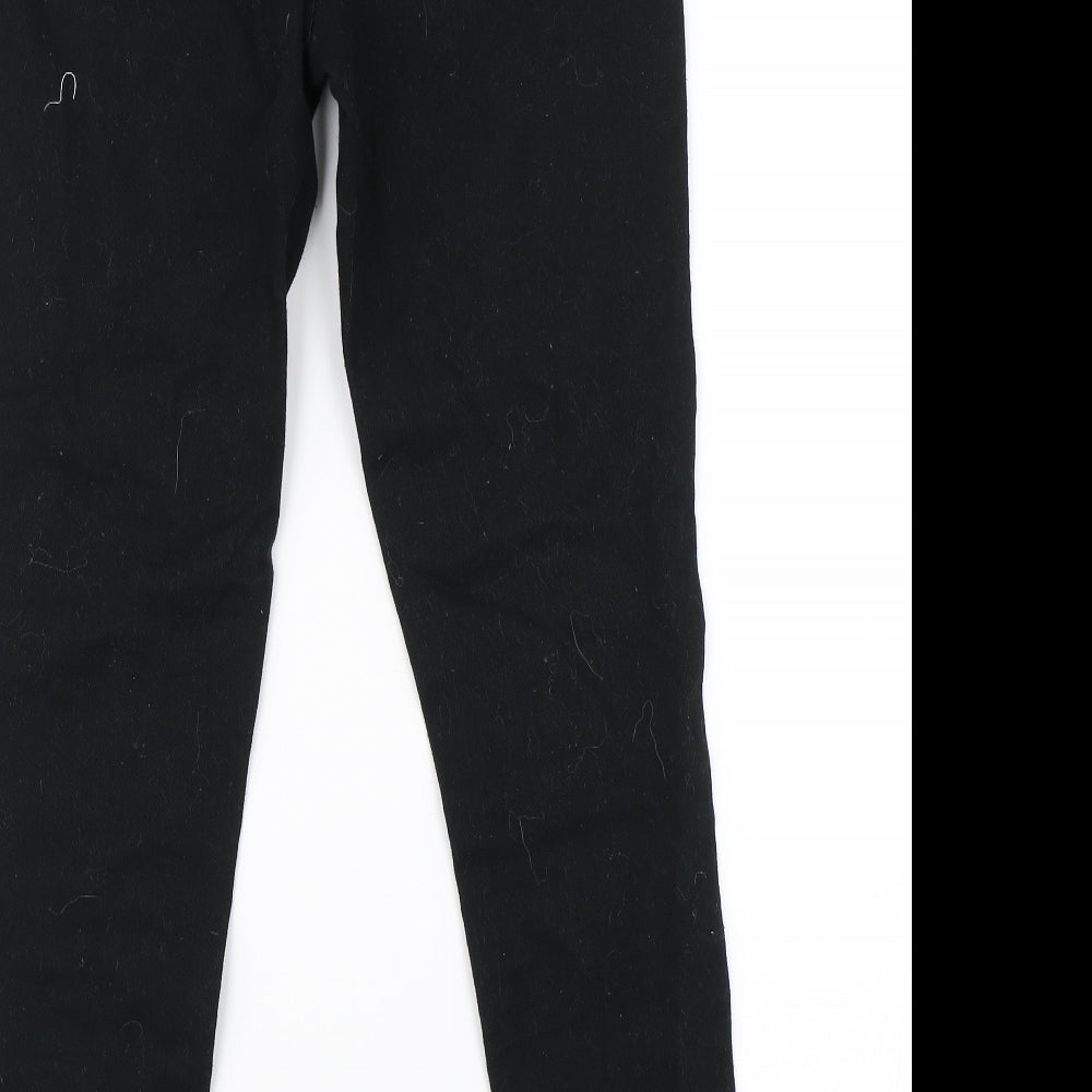 Denim & Co. Girls Black  Denim Straight Jeans Size 10-11 Years