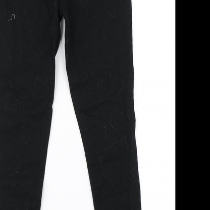 Denim & Co. Girls Black  Denim Straight Jeans Size 10-11 Years