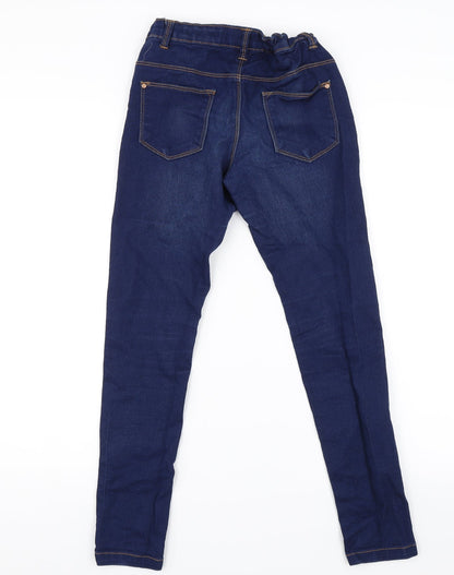 Miss Evie Girls Blue  Denim Skinny Jeans Size 11 Years