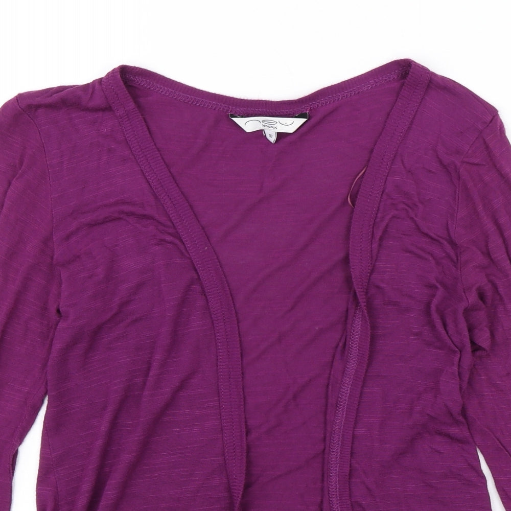 New Look Womens Purple   Shrug Jumper Size 10