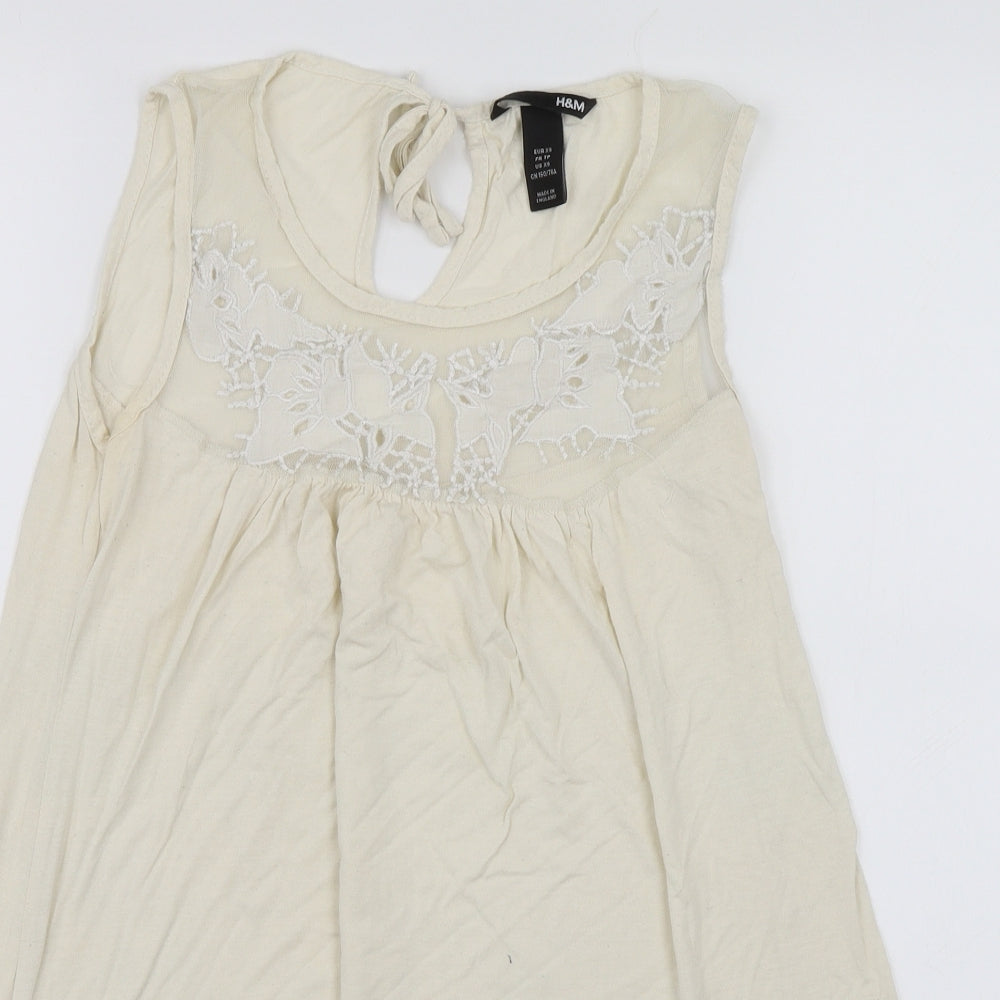 H&M Womens White   Shift  Size XS