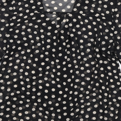 Womens UK Size 10 Atmosphere Black Basic Blouse