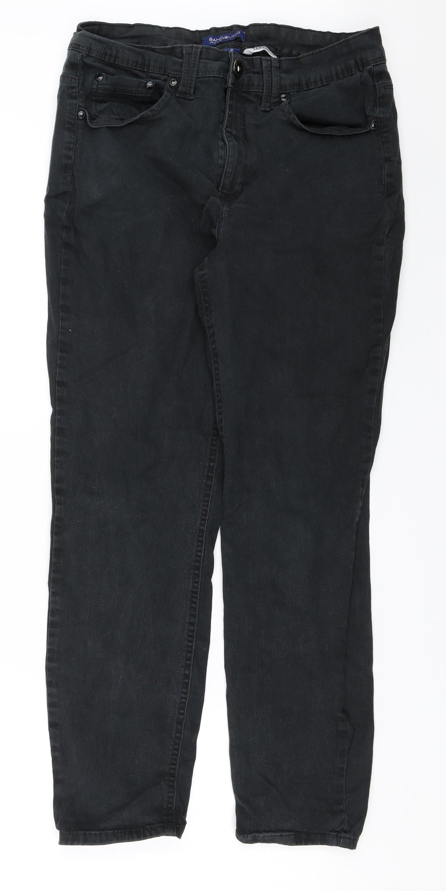 Bandolino Womens Black  Denim Skinny Jeans Size 10 L26 in