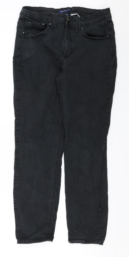 Bandolino Womens Black  Denim Skinny Jeans Size 10 L26 in