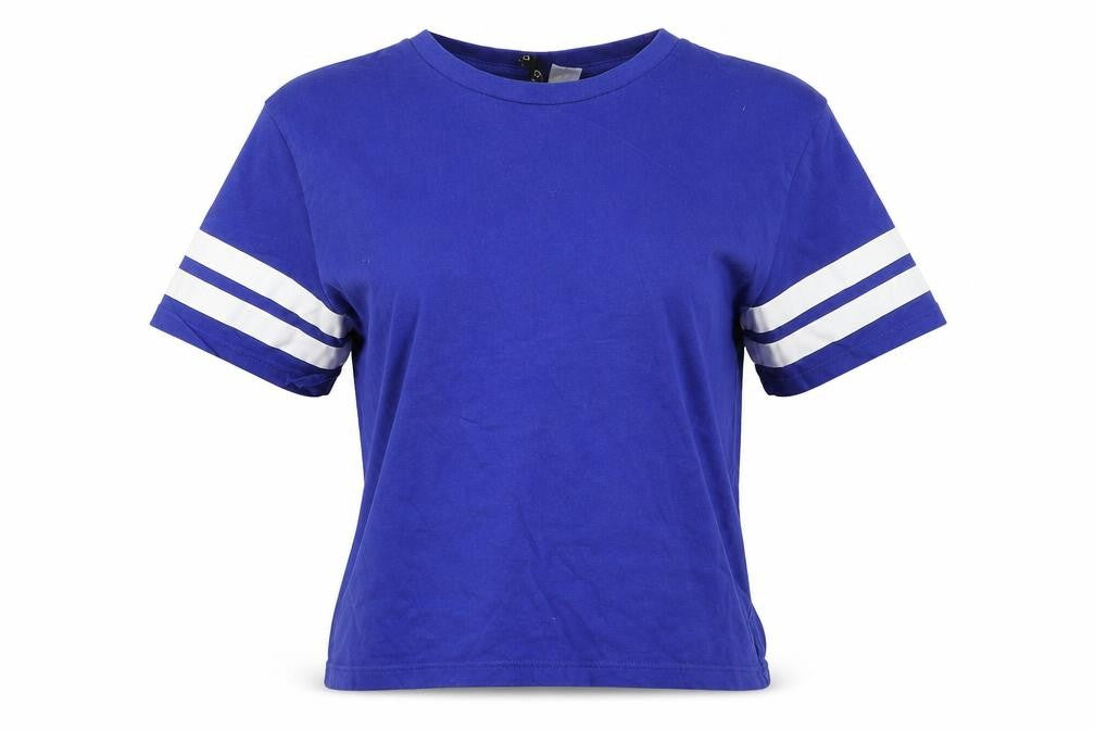 Womens UK Size XS Divided Blue Basic T-Shirt